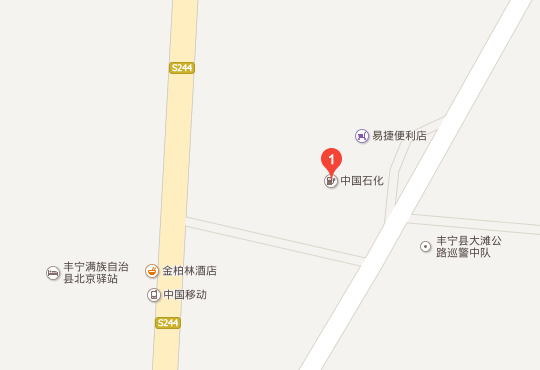 豐寧壩上加油站位置